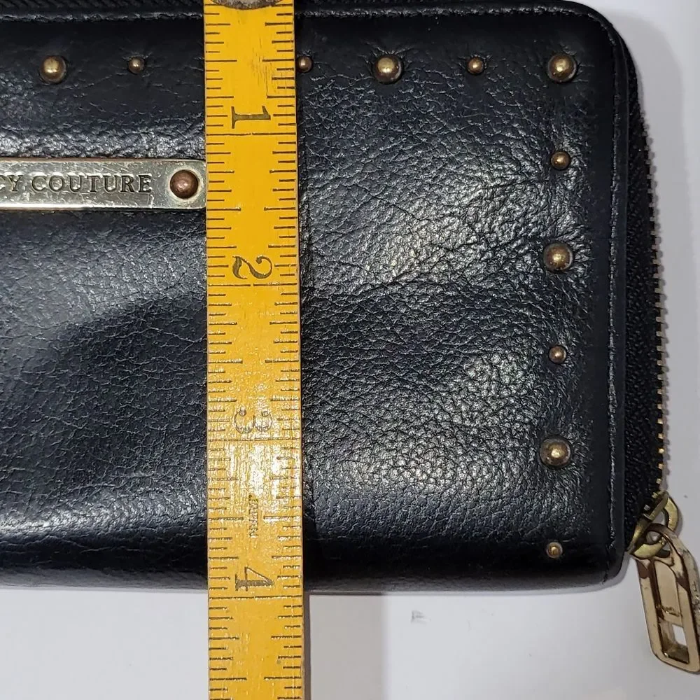 Juicy Couture Black Wallet with Gold Accents